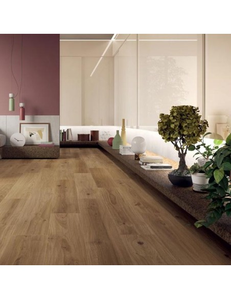 Cotto D'Este Green Wood Oak Natural Wooden Finishing Porcelain Stoneware Floor Tiles 20x120 Cm