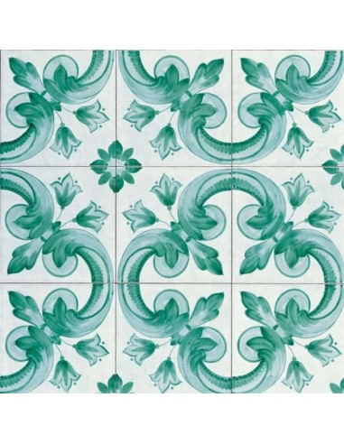 Cevi Ceramica Vietrese Decoro Verde Piastrelle