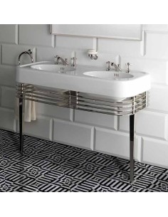 Devon & Devon  Wide Blues White Porcelain Console With... 2