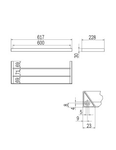 Inda Indissima Stainless Steel Bath Towel Rack 2