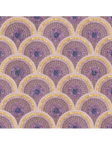 Bisazza Decori Timeless Loop Purple Mosaico