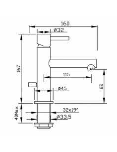 Gaboli Heos Miscelatore Monocomando Cromato Per Lavabo 2
