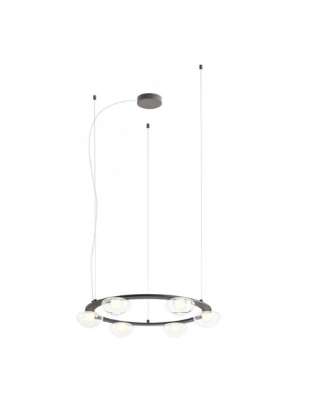 RedoGroup Sinclair Lampadario Con Doppi Diffusori In Vetro Pyrex
