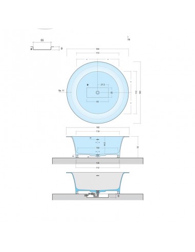 Disenia Ring Freestanding Bathtub