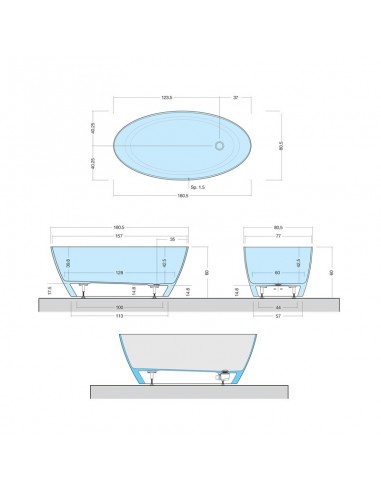 Disenia Lake Freestanding Bathtub