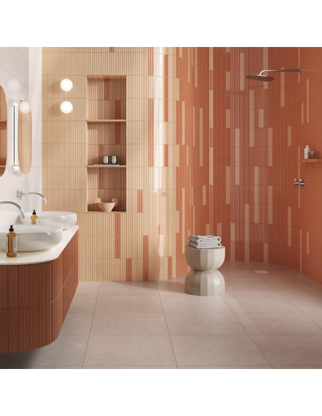 Ceramica Bardelli Tubes Ribbed Listello 6x25 Cm