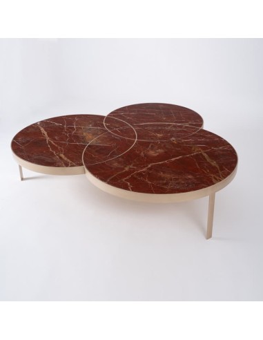 Kreoo Jackie Concentric Circles Marble Coffee Table