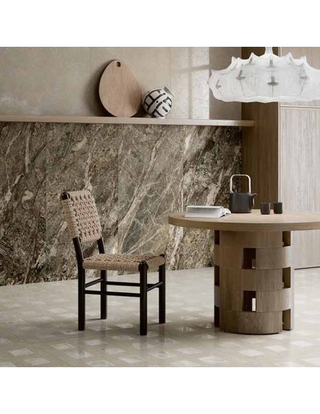 Ceramica Fioranese The Blend Concrete Glass Piastrelle Con Inserti Di Vetro 906x906 Mm