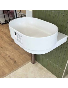 Simas Po Mo Wall Hung Oval Washbasin 2
